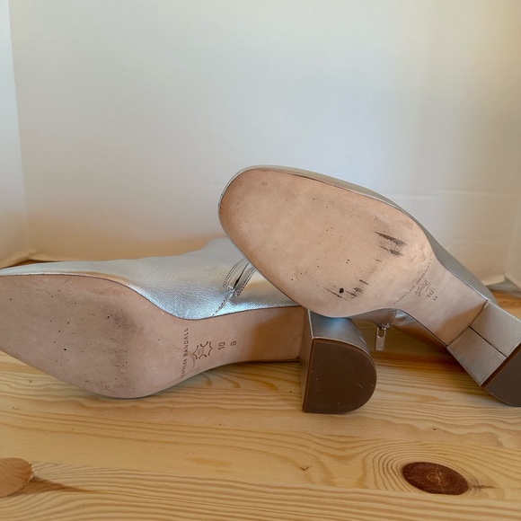 Loeffler Randall Booties Cooper Silver Metallic - Picture 5 of 6